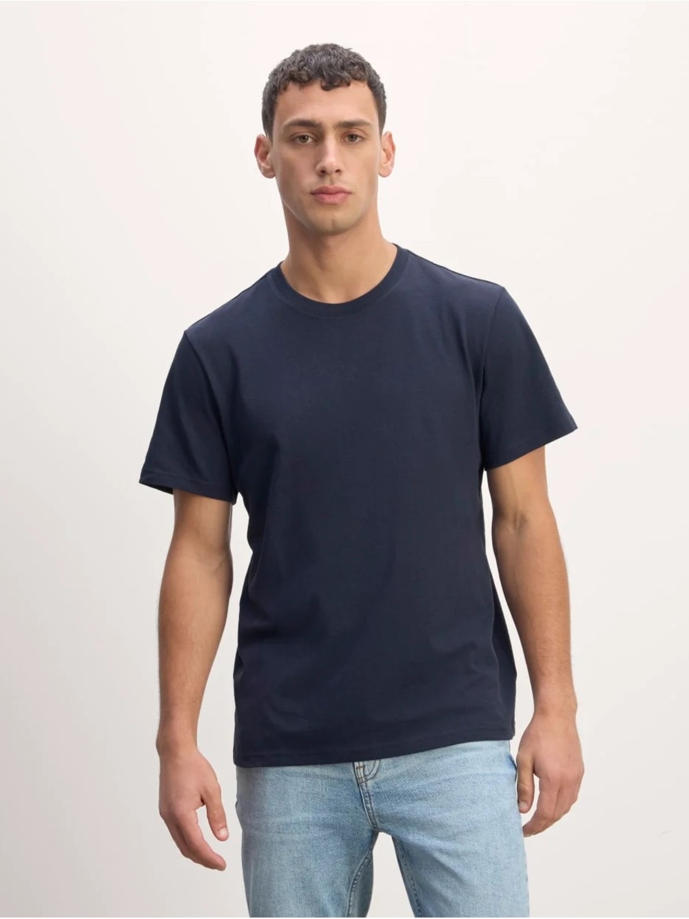 Everlane Premium-Weight Crew T-Shirt Navy Men’s Medium M NWT Uniform